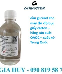 Dầu Glicerol Cho Máy Đo Độ Bục Giấy Carton QAQC - Giải Pháp Đo Lường Chính Xác